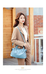 Women Handbags 2024 New Lychee Pattern Women's Korean Version Sweet And Fashionable Soft Women's Bag