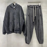 Men’s Vintage Wash Relaxed Zip-Up Hoodie
