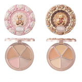 Flower Knows SWEETIE BEAR Makeup Box Gift Set All In One Perfume Shimmer Eye Shadow Palette Blush Lip Jelly Box 10 PCS