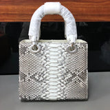 Women's Genuine Leather Snakeskin Crossbody Shoulder Bag