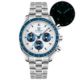 Watchdives New WD1863 39mm Watch VK63 Quartz Chronograph Movement BGW9 Luminous 10Bar Waterproof 39mm Vintage Watches