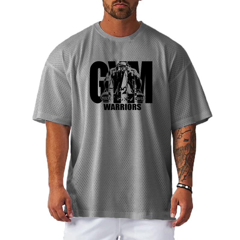 Men’s Quick-Dry Oversized Mesh Sport Tee