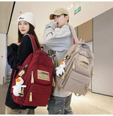 Fashion Big Student School Backpack Rucksack Girls Boys School Bag High Capacity Women Backpack Female Leisure Travel Mochila