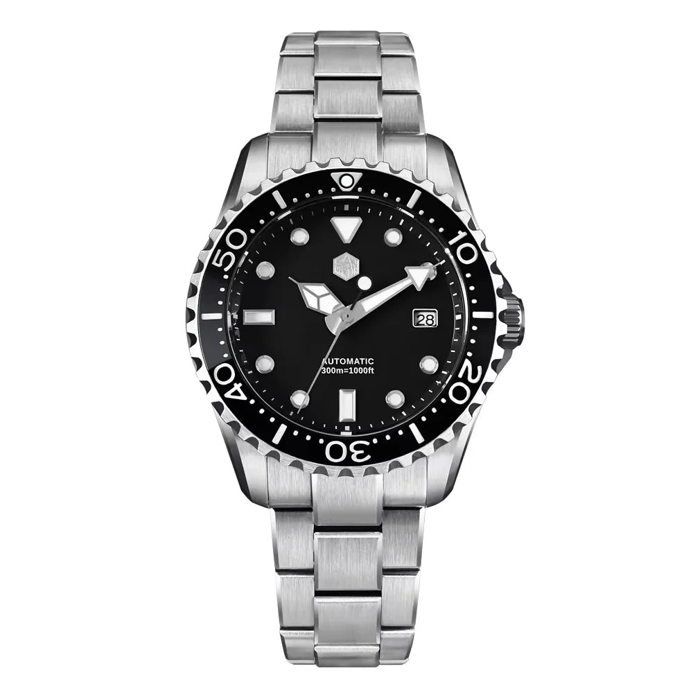 San Martin New 40-44mm Luxury Men's Diver Watch Classic High Quality NH35 YN55 Automatic Mechanical Sapphire BGW-X1 20Bar SN0009