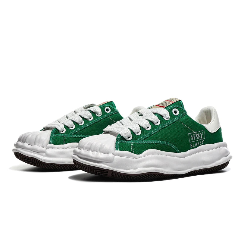Unisex Thick Sole Board Sneakers — Breathable Lace-Up Casual Walking Shoes