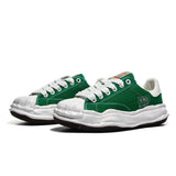 Unisex Thick Sole Board Sneakers — Breathable Lace-Up Casual Walking Shoes