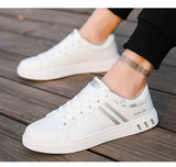 2026 Mens Casual Sneakers New Fashion Lace-up White Shoes Student Comfort Sports Plus Size Vulcanized Shoes Zapatillas De Hombre