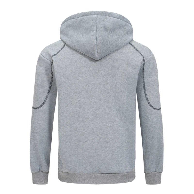 Men’s Fleece Zip-Up Hoodie with Pockets