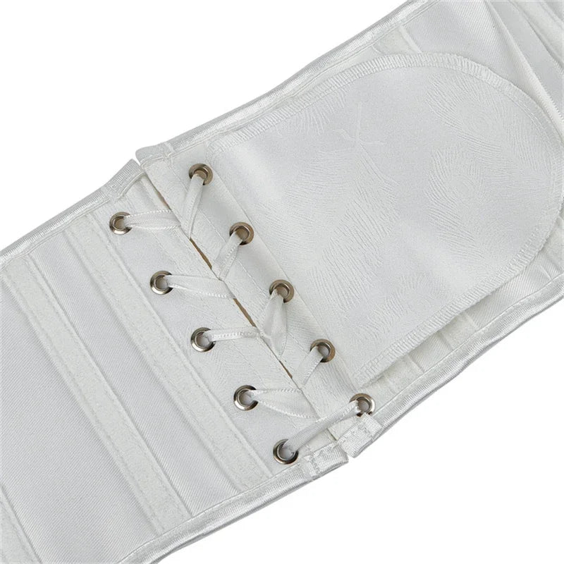 Underbust Leather Waist Trainer – Gothic Lace-Up Bustier & Shapewear