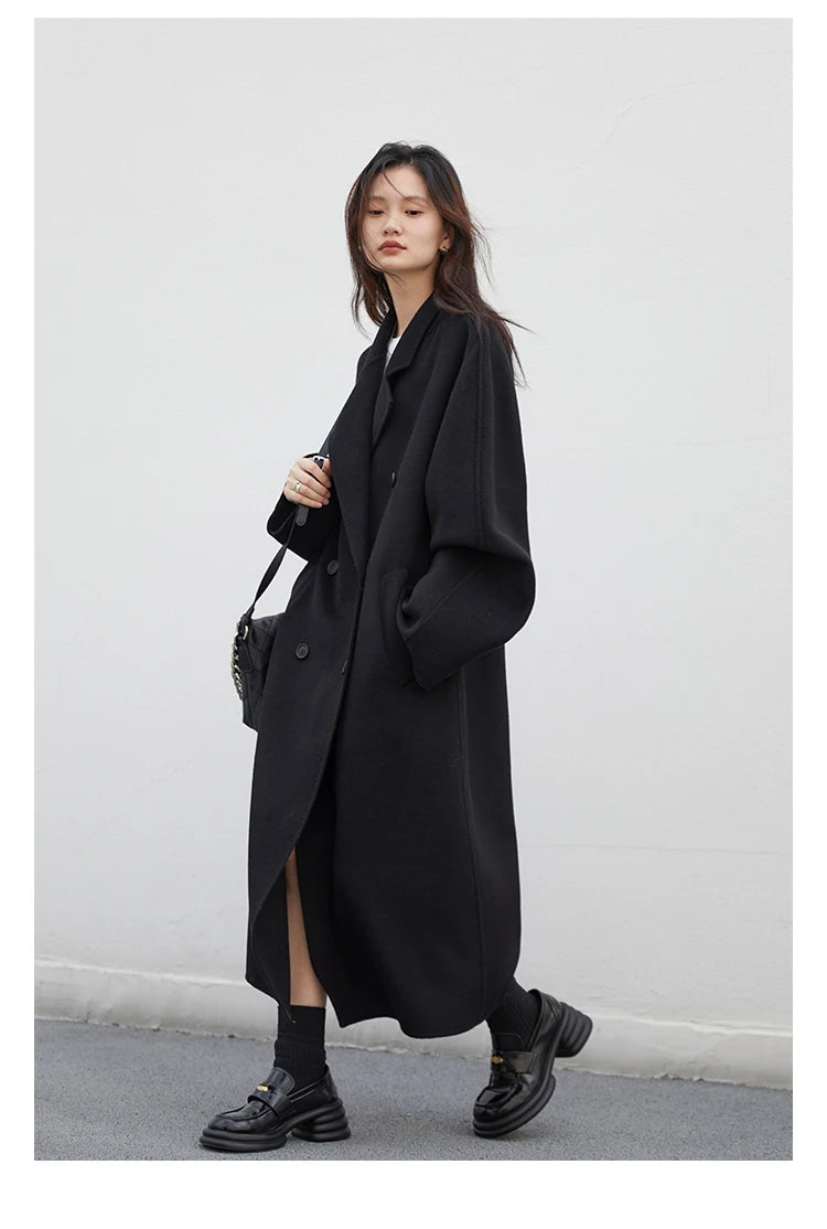 Retro Double-Sided Woolen Overcoat