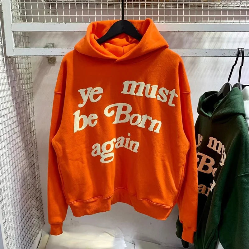 Men’s Oversized Graphic Cotton Fleece Hoodie