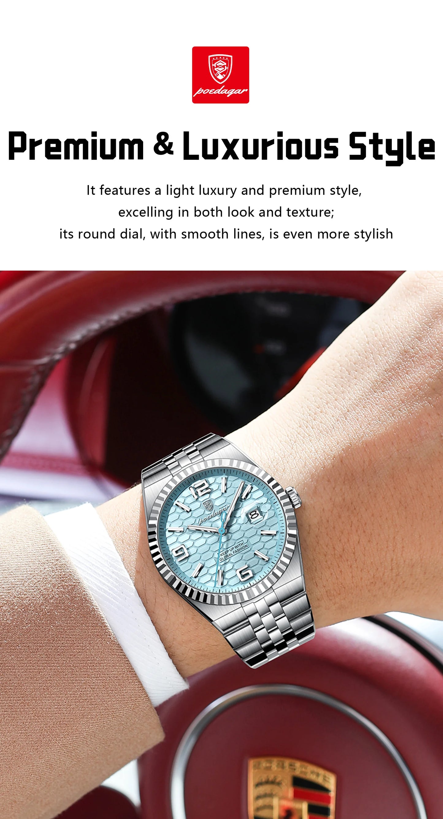Luxury Men’s Quartz Wristwatch