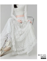 Gothic Lace Trumpet Skirt – Fairycore & Punk Streetwear
