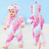 Adorable Animal Cartoon Baby Winter Rompers