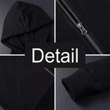 Zero Skateboard Logo Men's Harajuku Zipper Hoodie