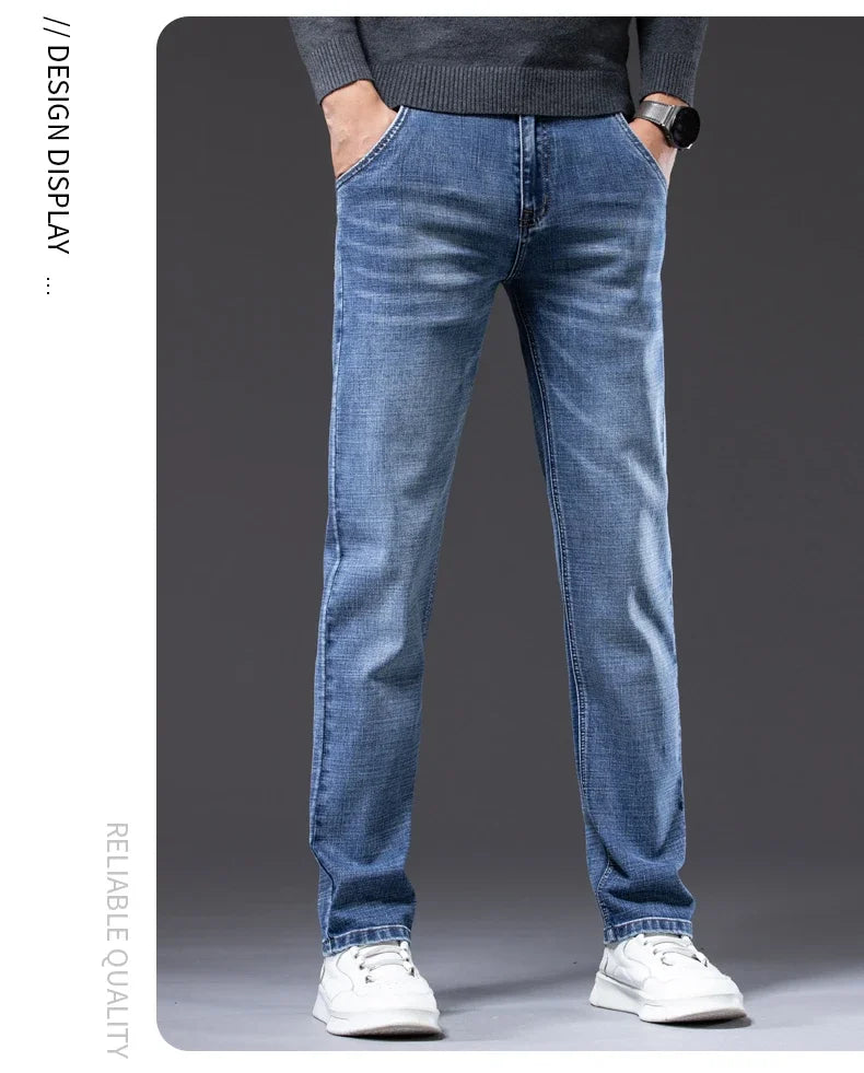 Men’s Classic Straight-Leg Stretch Jeans