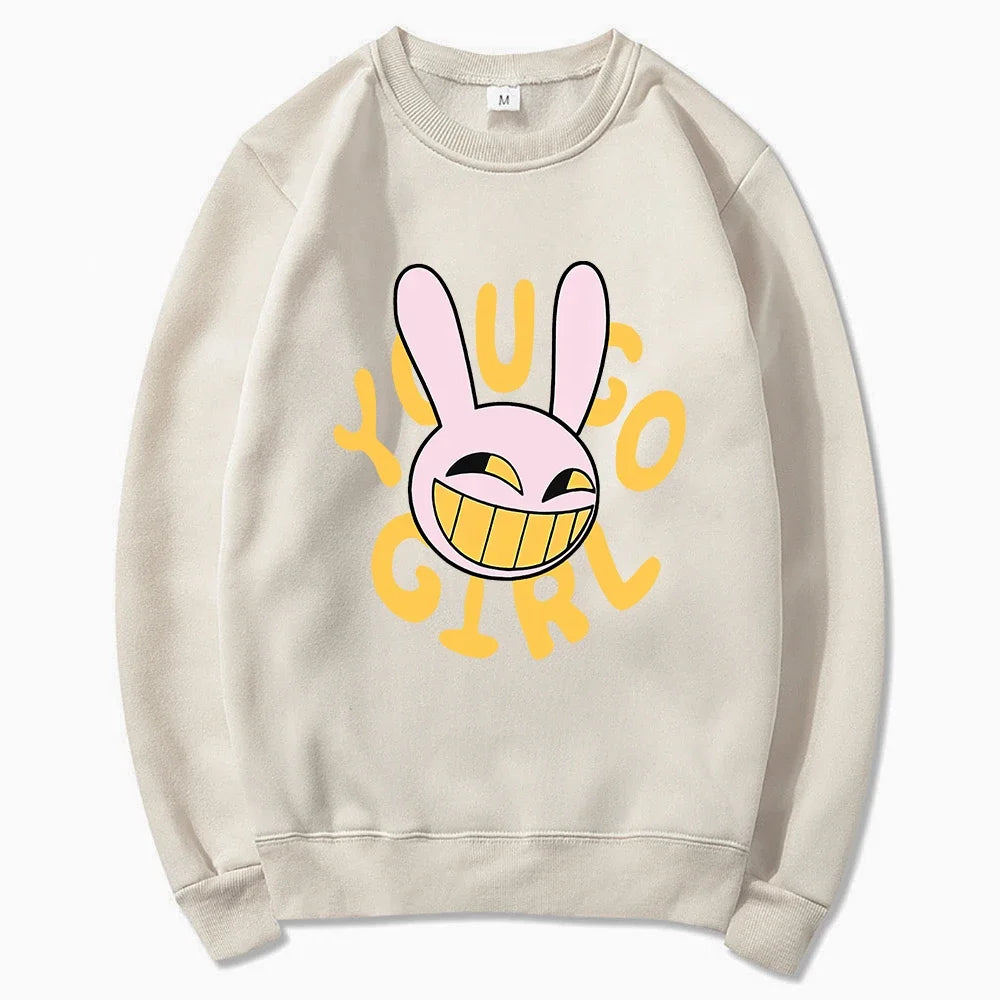 YOU GO GIRL Digital Circus Jax Hoodie Fashion Women Harajuku Funny Cute Rabbit Hoodie Unisex Cartoon Vintage Pullover Sweatshirt