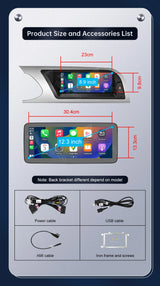 Road Top Touchscreen Display for Audi A5 S5 | CarPlay & Android Auto
