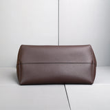 Genuine Leather Tote Bag – Pebbled Top-Grain Cowhide