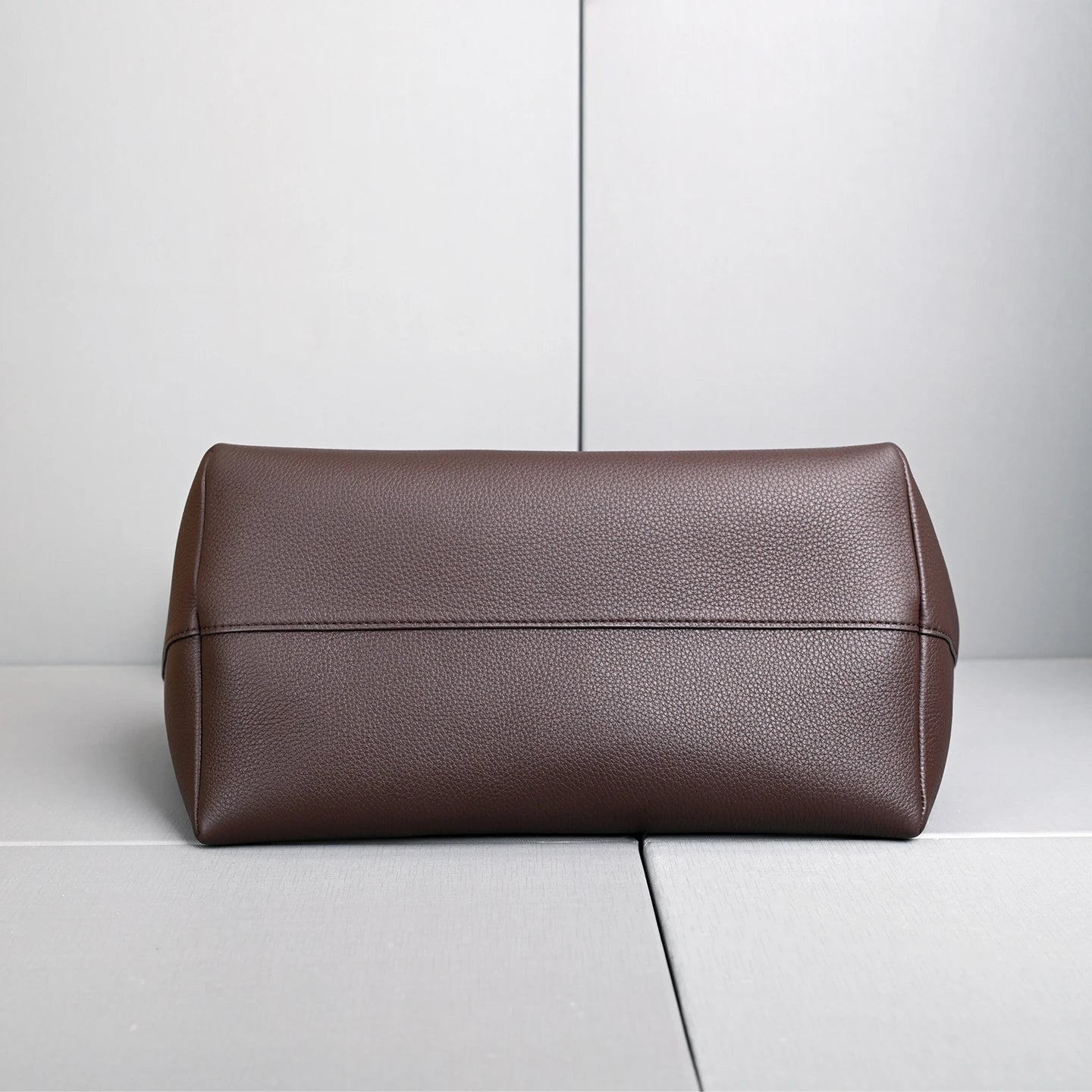 Genuine Leather Tote Bag – Pebbled Top-Grain Cowhide