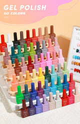 MXSI 60-Color Gel Nail Polish Kit – Glitter UV Set