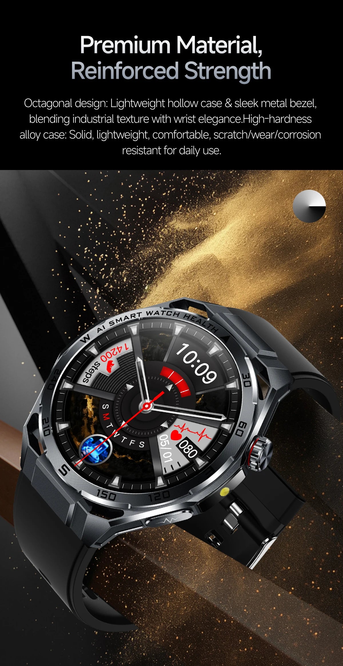 ECG+PPG Advanced Health Smart Watch for Men & Women