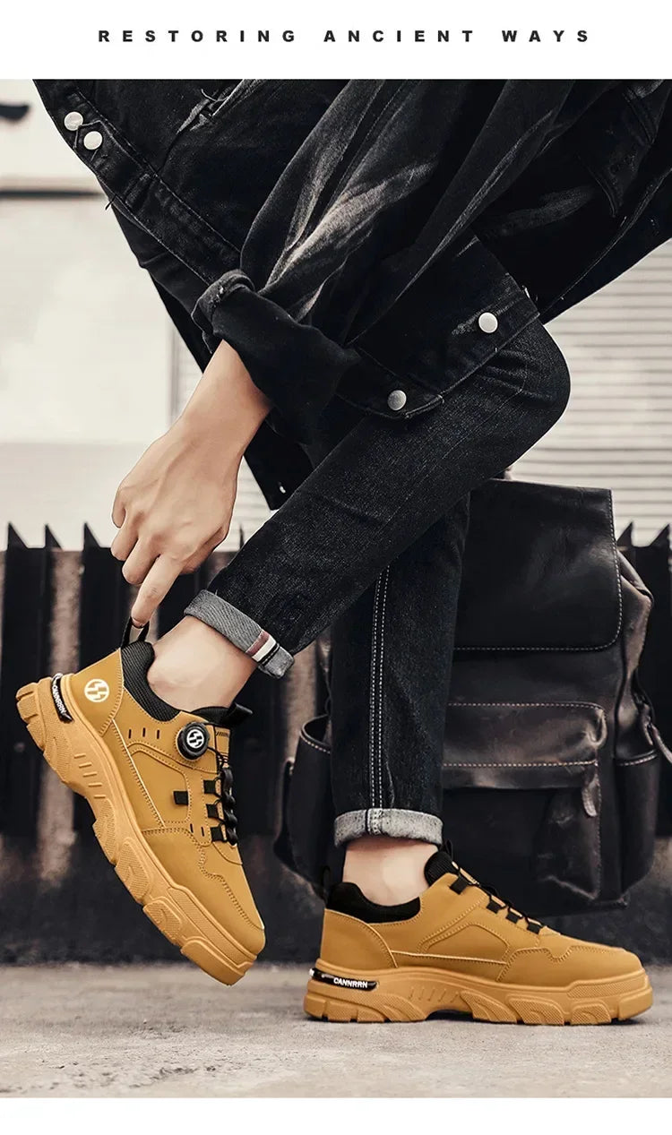 Men’s Autumn Leather Casual Sneakers