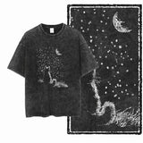 DB Cat Acid-Washed Graphic Tee