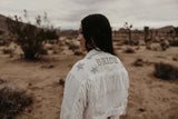 Custom Pearl & Rhinestone Bride Denim Jacket