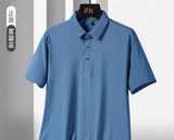 Men's Plus Size Ice Silk Polo Shirt – Quick Dry