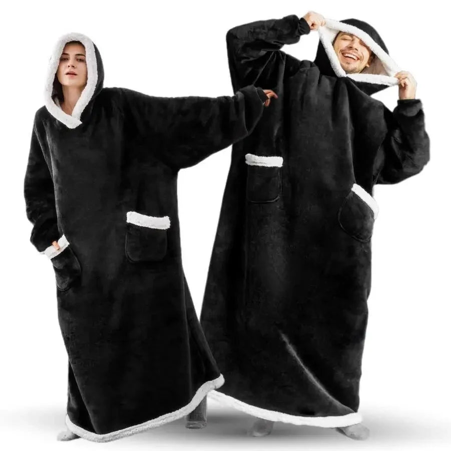 Oversized Hooded Blanket Robe
