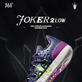 361 Degrees Joker 2 Low Men Basketball Shoes Jokic New Trendy Wear-resistant Non-slip Cushion Professional Sneakers 672611110