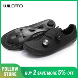 WILDTO Carbon Fiber Sole Cycling Shoes Hardness10 Wear Resistant Road Riding Sneakers Mens Thermoplastic Adjustable Bicyle Shoes