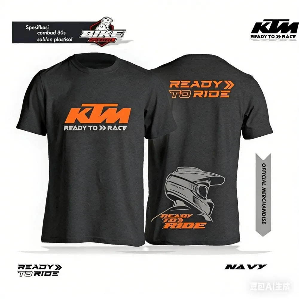 KTM Racing Graphic T-Shirt — Unisex Cotton Off-Road Moto Print Tee