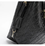CH Fashion Brand Women's Handbag Large Capacity Casual Diagonal letter Silver Fox Is PU Leather Shoulder Bag
