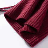Women's Pure Cashmere Knit Beanie & Scarf Hat