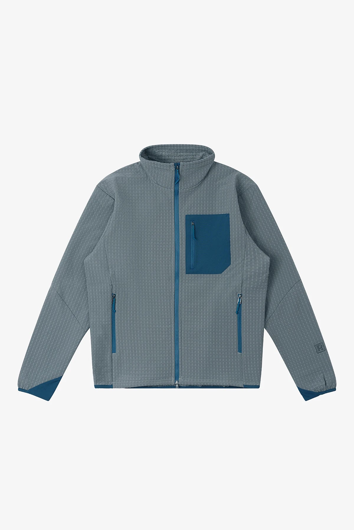 Outdoor Hiking Windproof Fleece Lined Stand Collar R2 Jacket Four Way Stretch Microfiber Polyester Spandex Keine Zeichen KZC