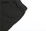 Nibber Sporty Casual 2 Piece Set Women Tracksuit Hooded Zip Crop Tops+Leggings Fitness Soft Stretch Streetwear Activity Suit