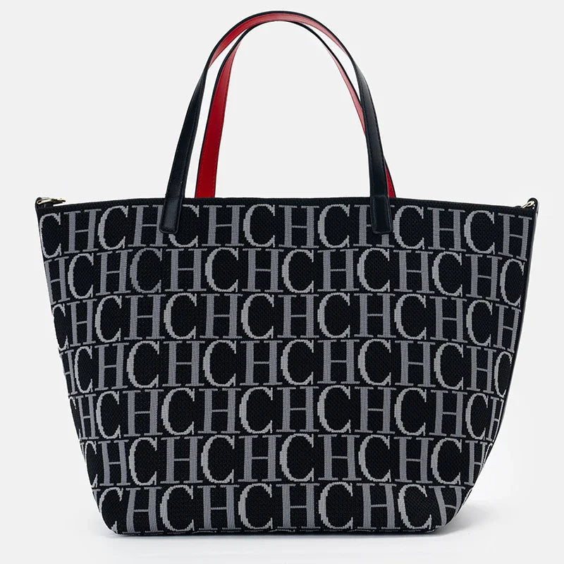 CH Ladies Brand Fashion Alphabet Print Large Capacity Handbag 2026 New Style Elegant Casual Travel High Quality Hand