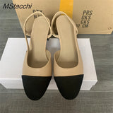 Women's Elegant Flat Sandals | Mixed Color Comfort Shoes