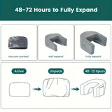 Reading Pillow for Gaming, Extra Large Arm Rest Pillow for Adult, Memory Foam Bed Rest Pillow for Reading, Working,with Rem，1 PC