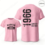 60th Birthday Vintage Graphic T-Shirt — Made in 1966 Men's Short Sleeve Tee