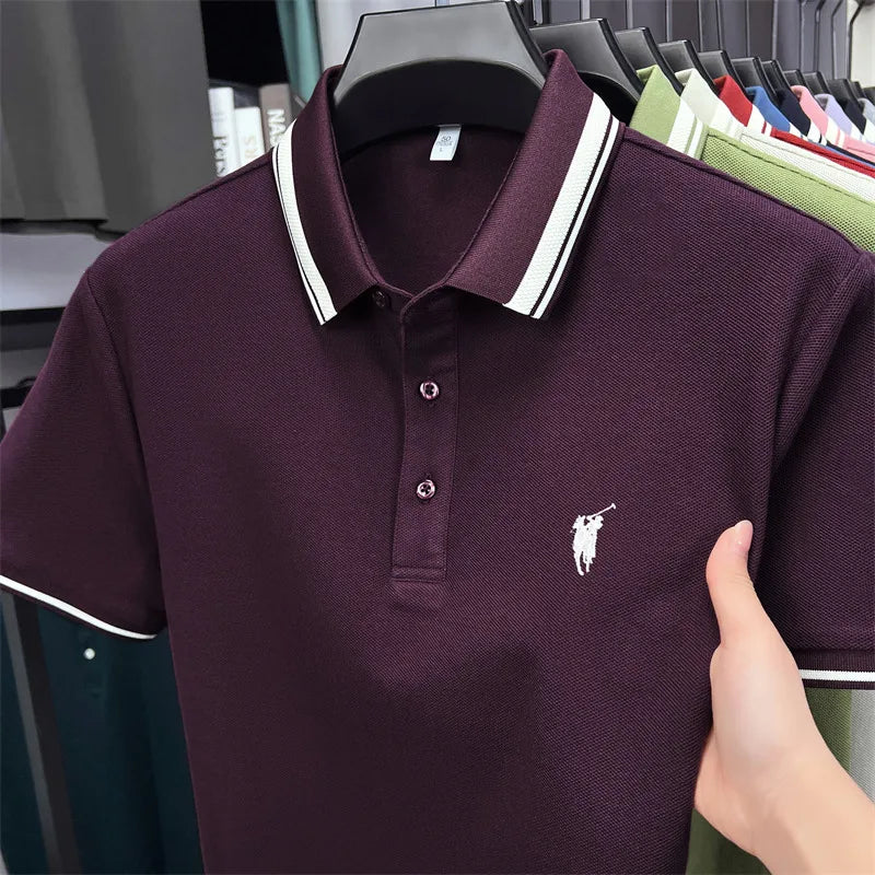 Men's Premium Cotton Polo Shirt | Embroidered Classic Fit