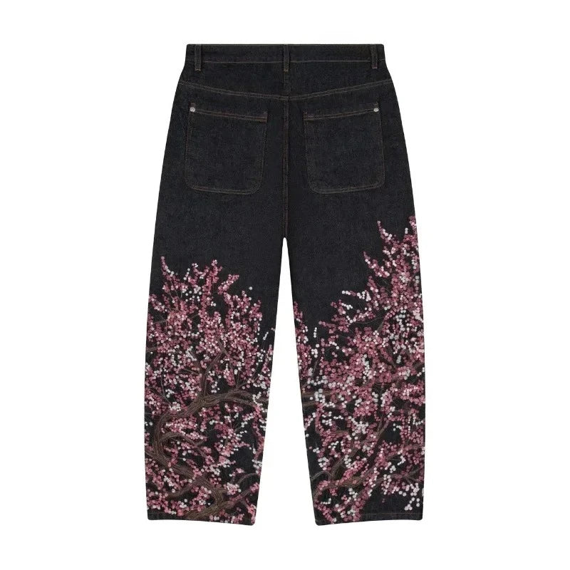 Dragon Embroidery Y2K Baggy Jeans
