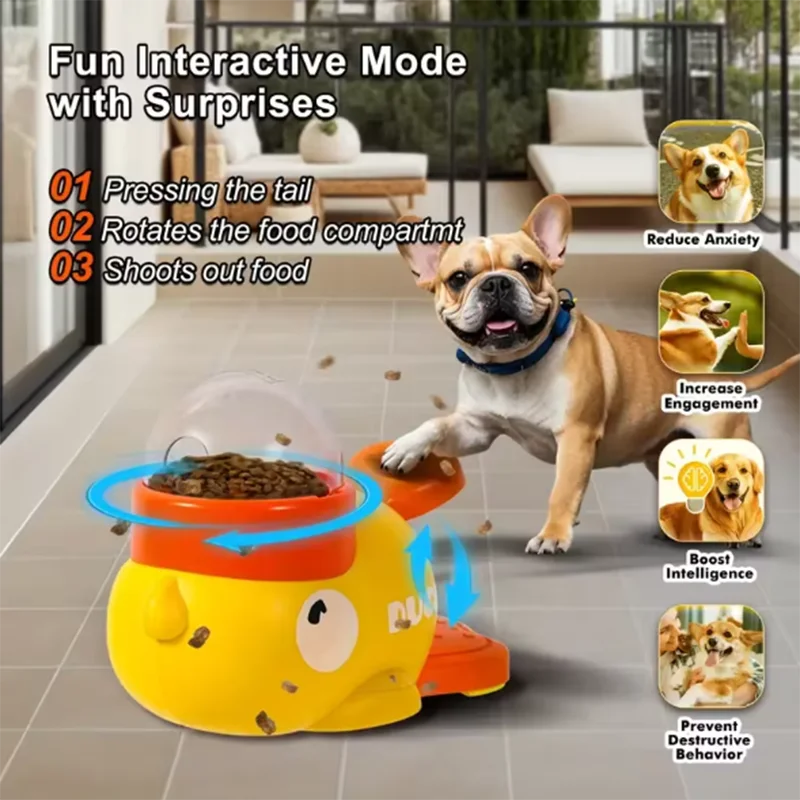 Duck Interactive Pet Feeder & Puzzle Toy