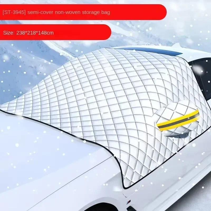 Universal Half Car Cover – Snow, Frost & Sun Shield