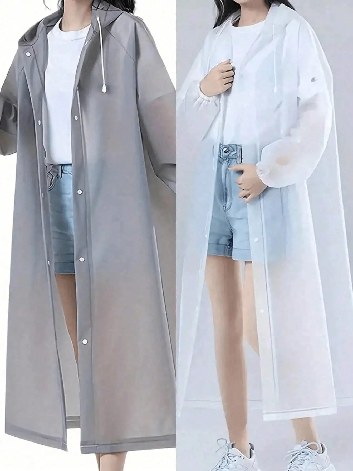 EVA Unisex Hooded Raincoat – Waterproof & Lightweight