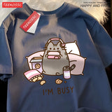 "Sorry I’M Busy" Gamer Cat T-Shirt