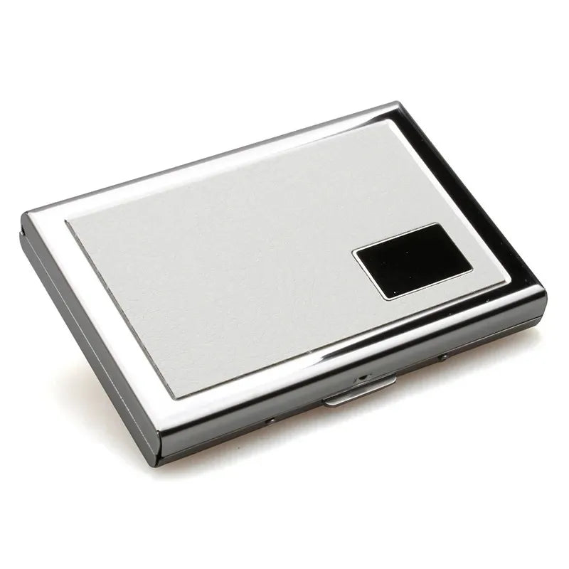 Fashion Aluminum Anti Magnetic Card Holder Women Men Metal Credit Card Business Card Holders Organizer Purse Wallet