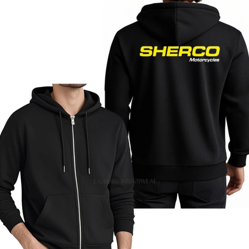 Autumn Men Warm Zipper Sherco 450 SEF Factory Racing Hoody Cotton Brand Hoodie Euro Size Anime Trendy Jacket